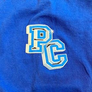 Platinum cheer cats, Jarvisburg, NC. Vintage shirt c 2005-2009, blue, size M